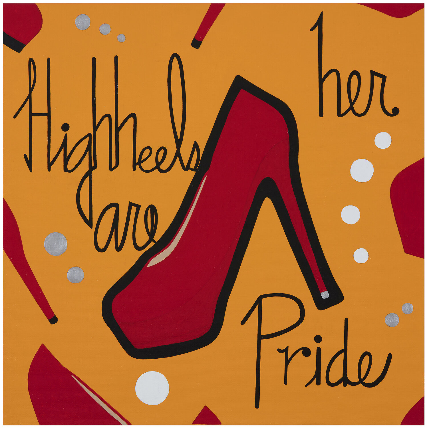 High heels are her pride Mia Kim Original painting for sale