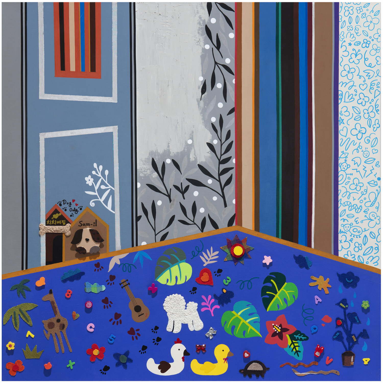 A Long Winter Night _ House of Samil and Chichi Mia Kim Original painting for sale