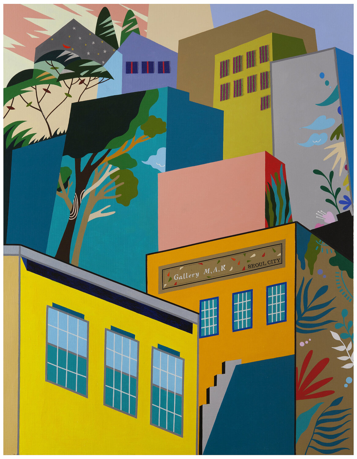 The big city 01 Mia Kim Original painting for sale