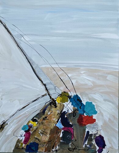 Six knots by Gisela Gaffoglio, Painting for Sale on Select
