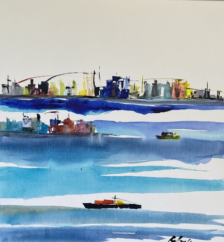 Homemade postcard by Gisela Gaffoglio, Painting for Sale on Select