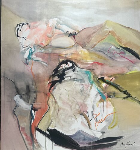 LES TULIPES by Gisela Gaffoglio, Painting for Sale on Select