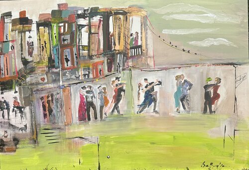 Así se baila el tango by Gisela Gaffoglio, Painting for Sale on Select