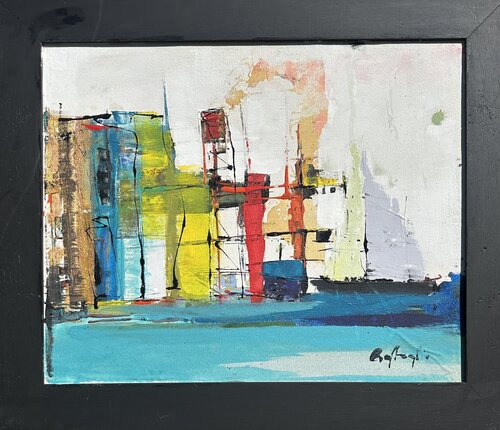 PORT SUBURB by Gisela Gaffoglio, Painting for Sale on Select