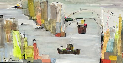 DONDE DUERME EL RUMOR by Gisela Gaffoglio, Painting for Sale on Select