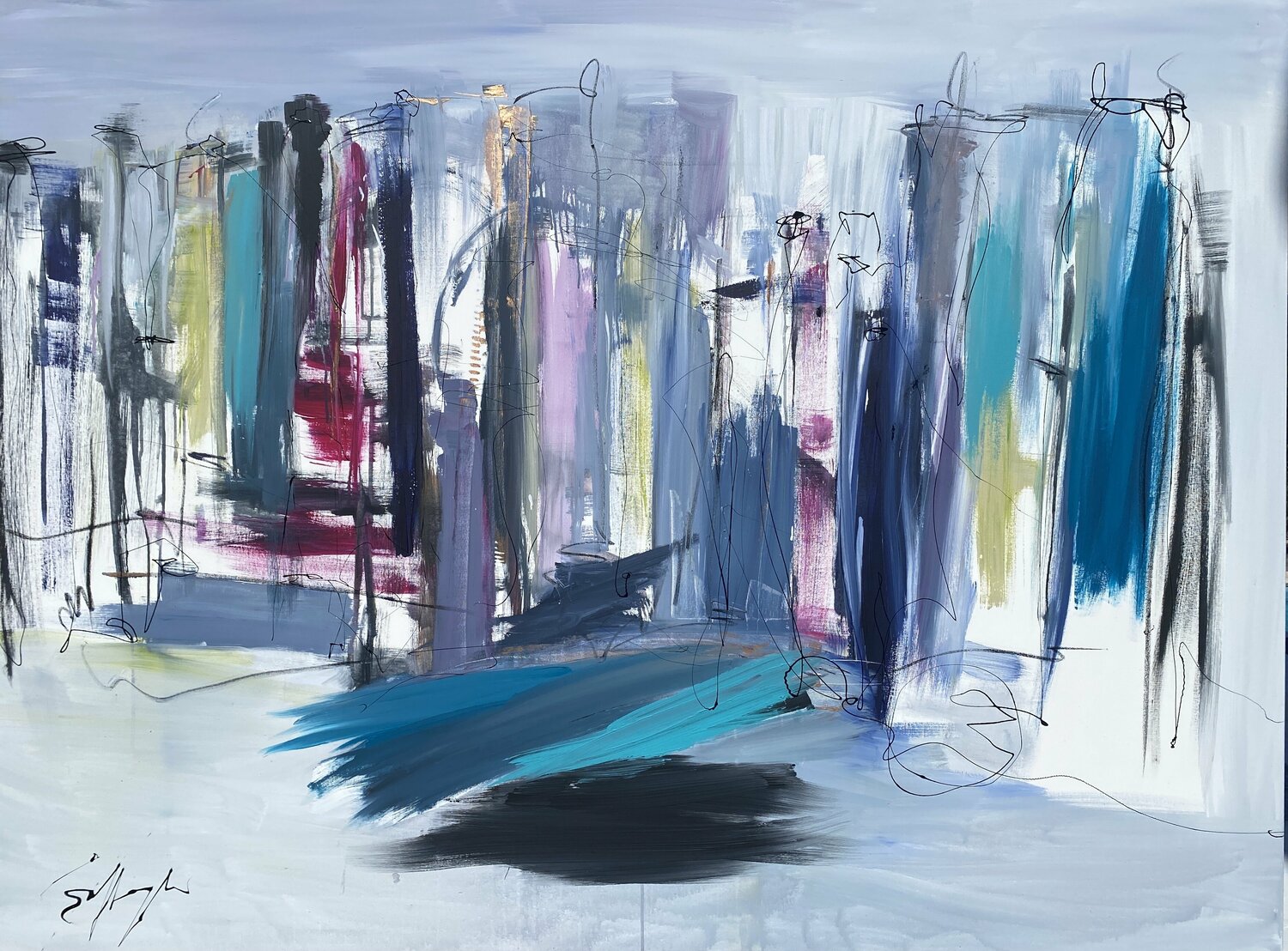 Equinocio Gisela Gaffoglio Original painting for sale