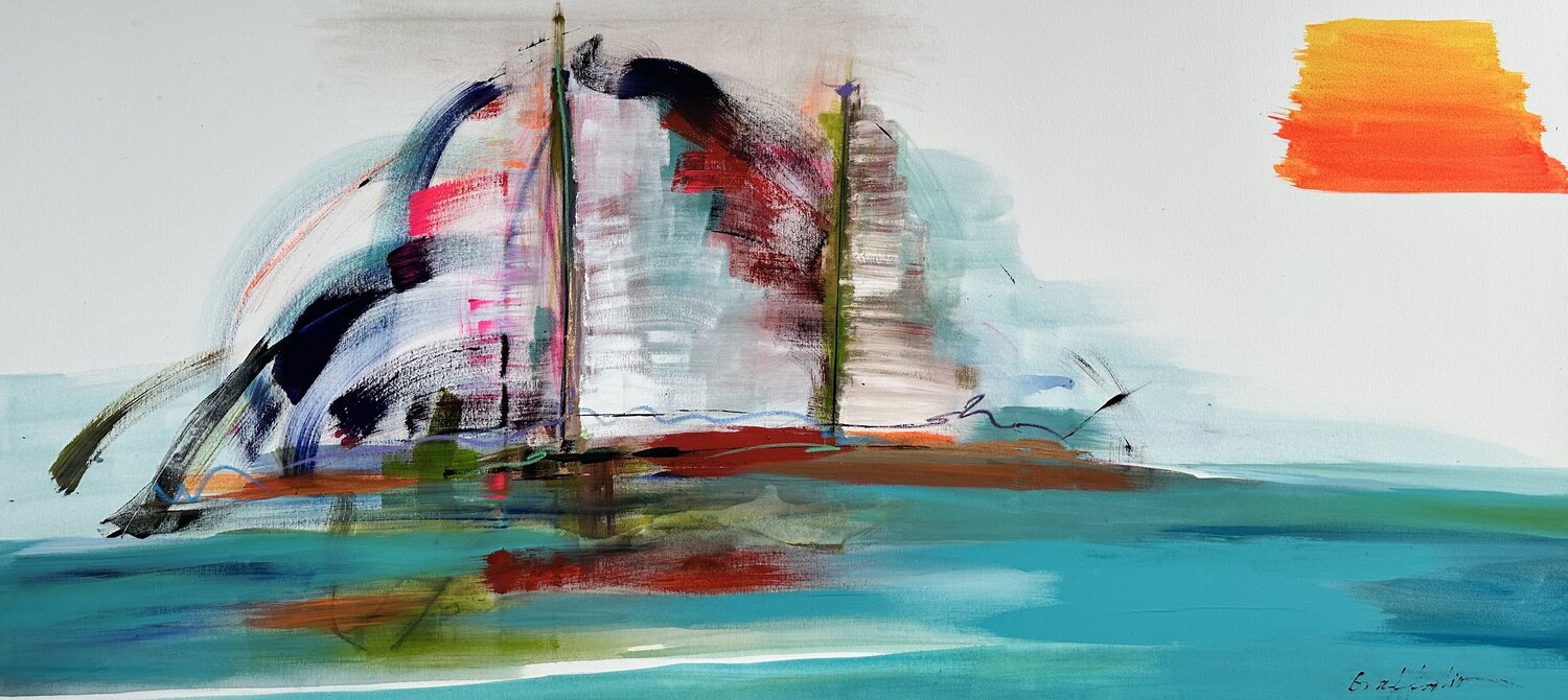THE COLORS OF WIND Gisela Gaffoglio Original painting for sale