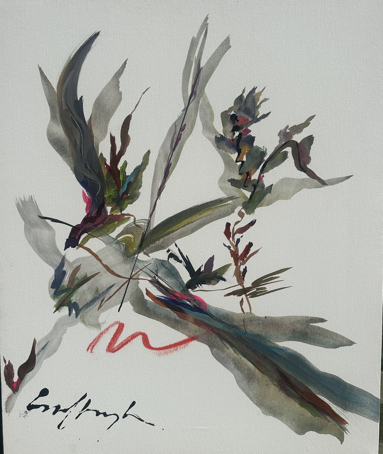 Autumn melody Gisela Gaffoglio Original painting for sale