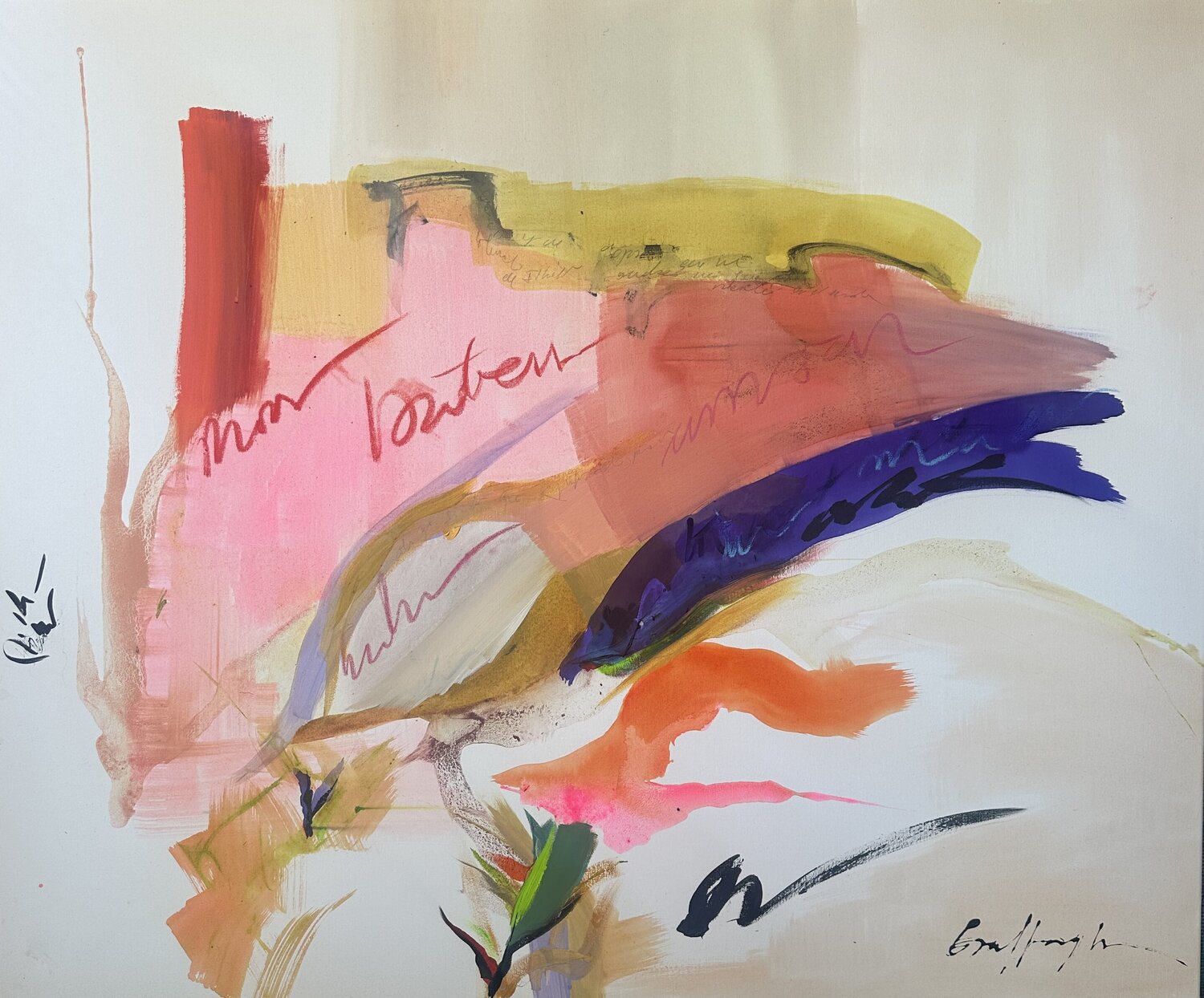 Histoire d” amour Gisela Gaffoglio Original painting for sale
