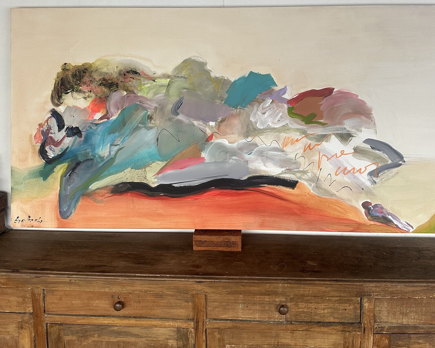 Los amantes Gisela Gaffoglio Original painting for sale