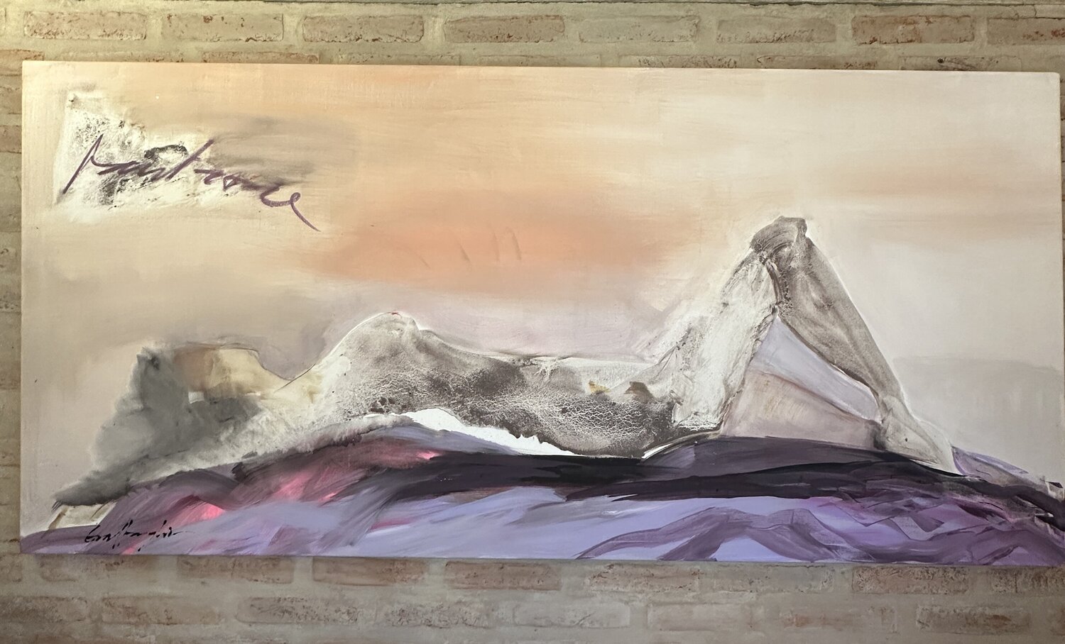 QUE REST-T-IL DE NOS AMOURS? Gisela Gaffoglio Original painting for sale