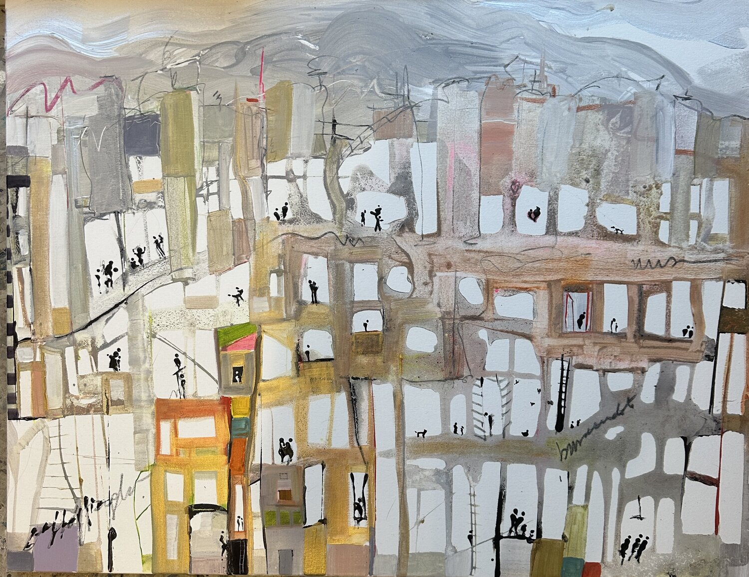 Dónde estás amor? Gisela Gaffoglio Original painting for sale