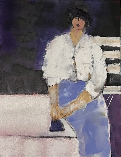A woman by Marie Rouach, Painting for Sale on Select