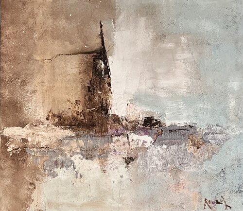 Abstrait structuré by Marie Rouach, Painting for Sale on Select
