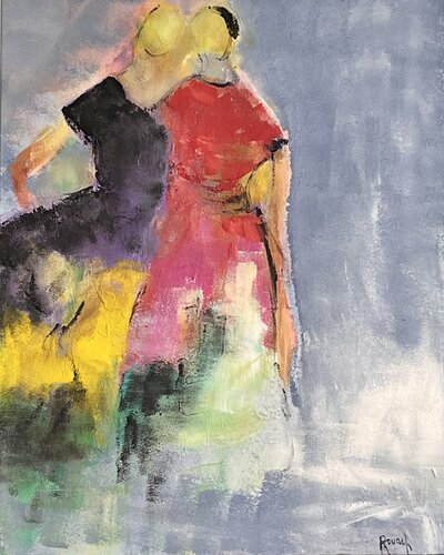 Demoiselles by Marie Rouach, Painting for Sale on Select