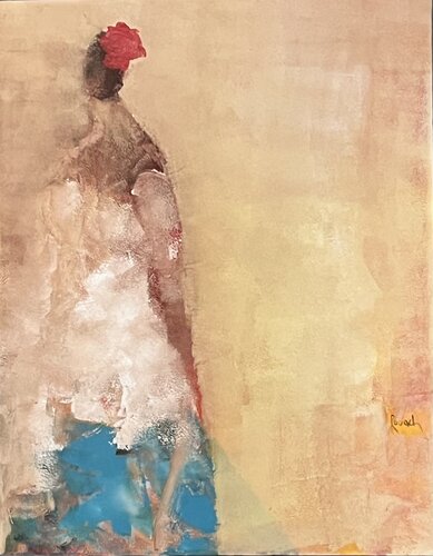 Feminine echo by Marie Rouach, Painting for Sale on Select