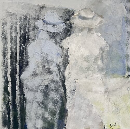 Chapeautées by Marie Rouach, Painting for Sale on Select