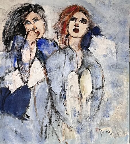 Somewhere in blue by Marie Rouach, Painting for Sale on Select