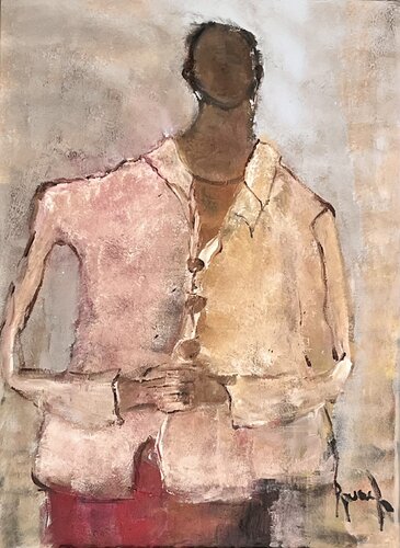 Silent women of Africa by Marie Rouach, Painting for Sale on Select