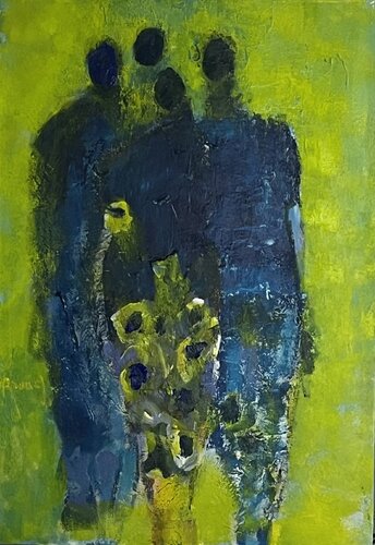 Blue shadows by Marie Rouach, Painting for Sale on Select