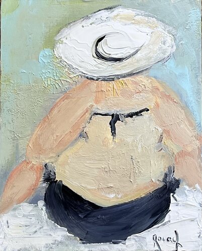 Scene de plage by Marie Rouach, Painting for Sale on Select