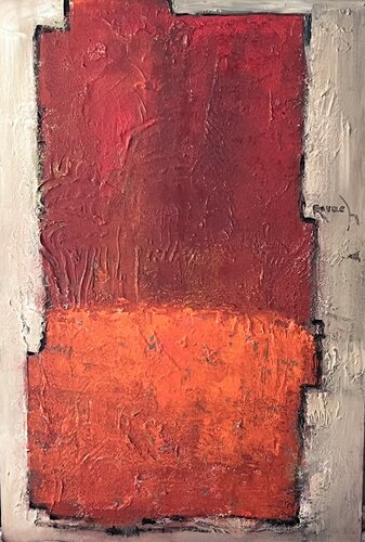Écarlate by Marie Rouach, Painting for Sale on Select