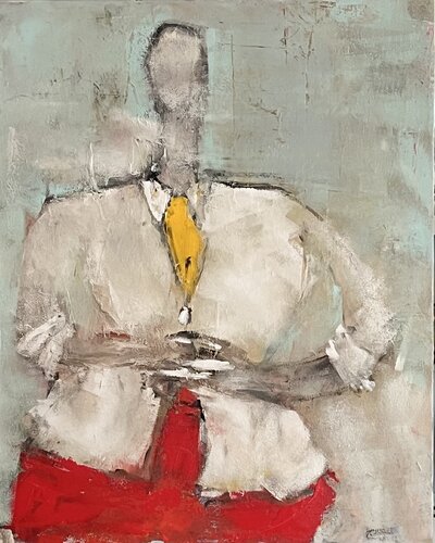 Presence silencieuse by Marie Rouach, Painting for Sale on Select