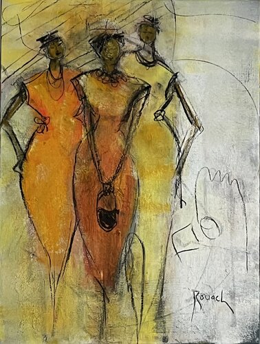 Le petit sac noir by Marie Rouach, Painting for Sale on Select