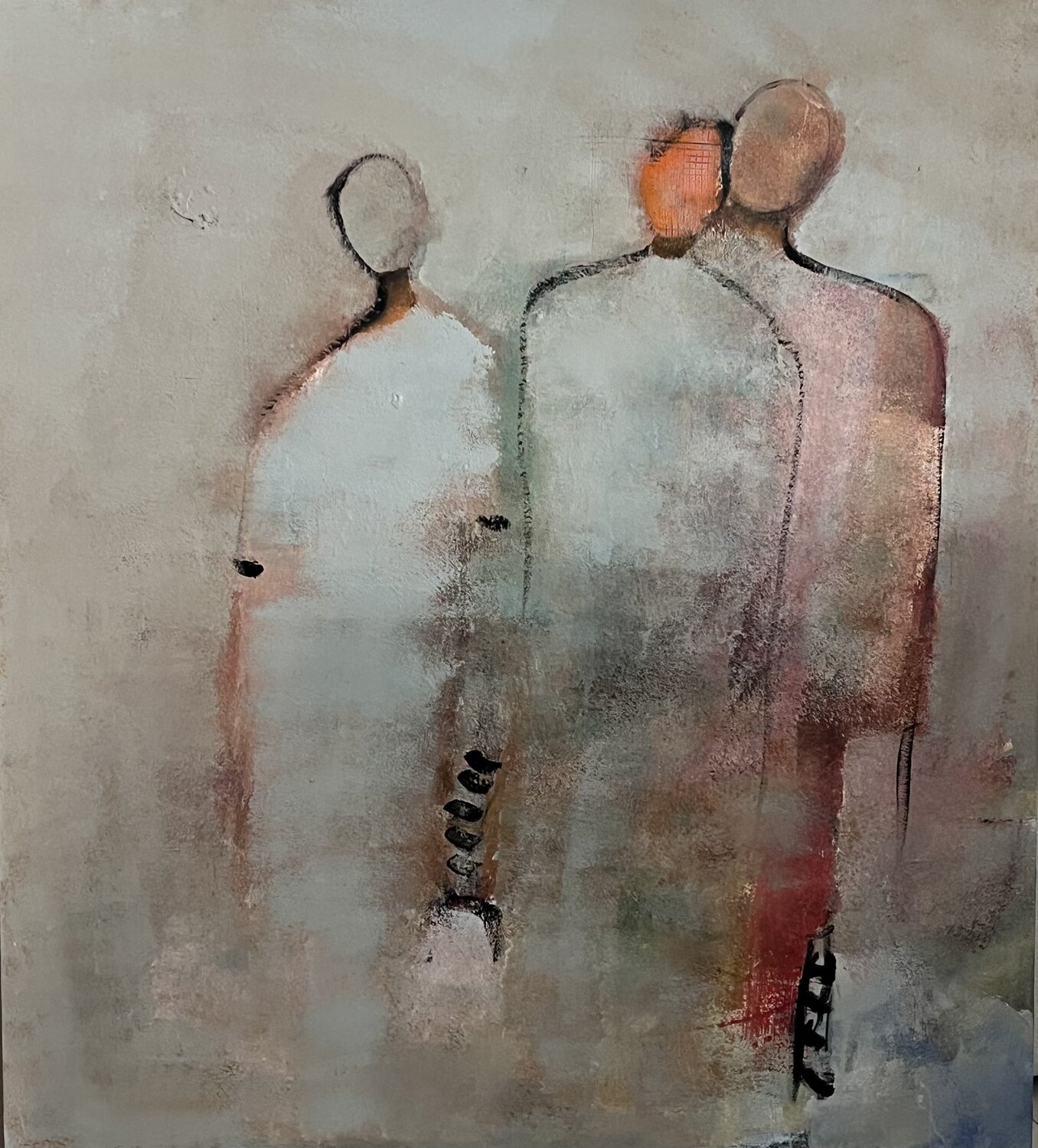 Mes personnages Marie Rouach Original painting for sale