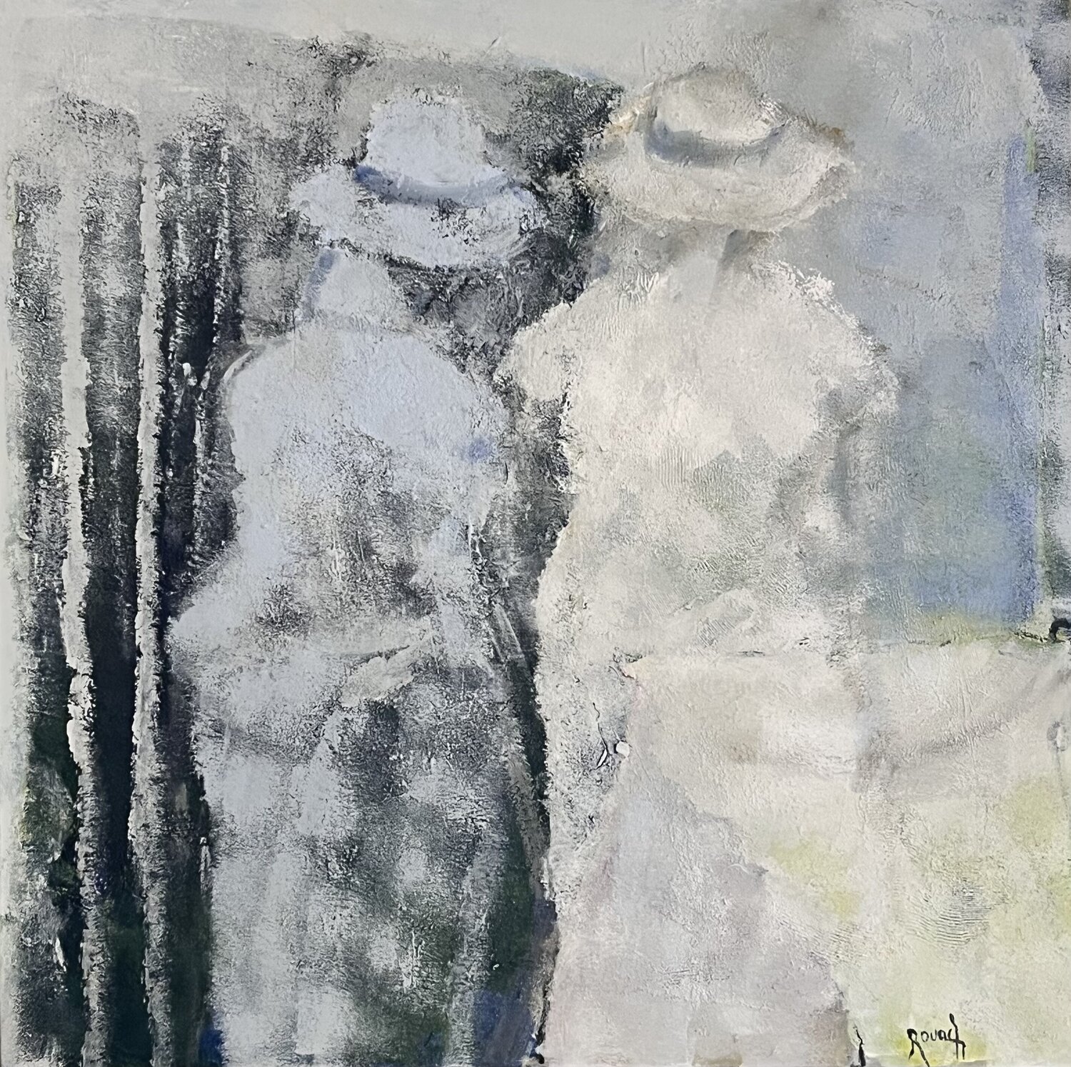 Chapeautées Marie Rouach Original painting for sale