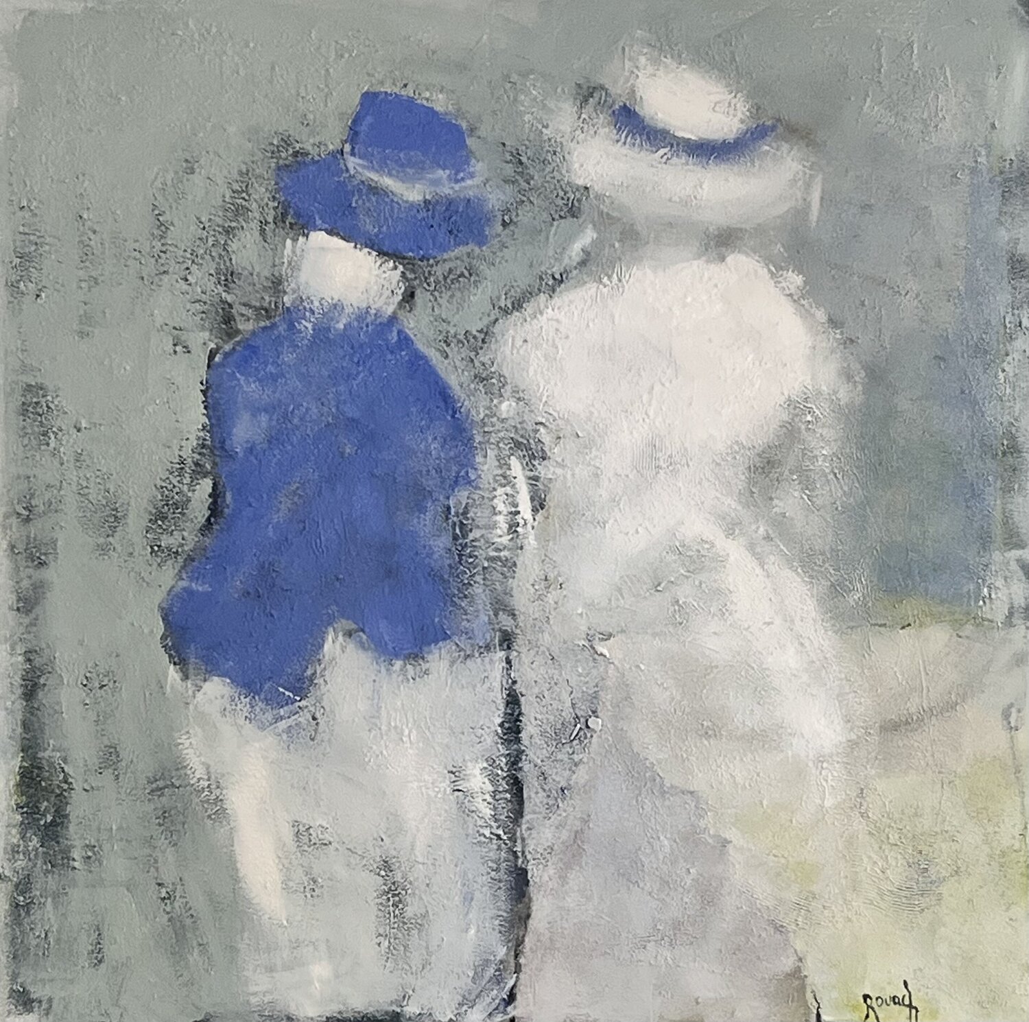 Chapeautées revues et corrigées Marie Rouach Original painting for sale