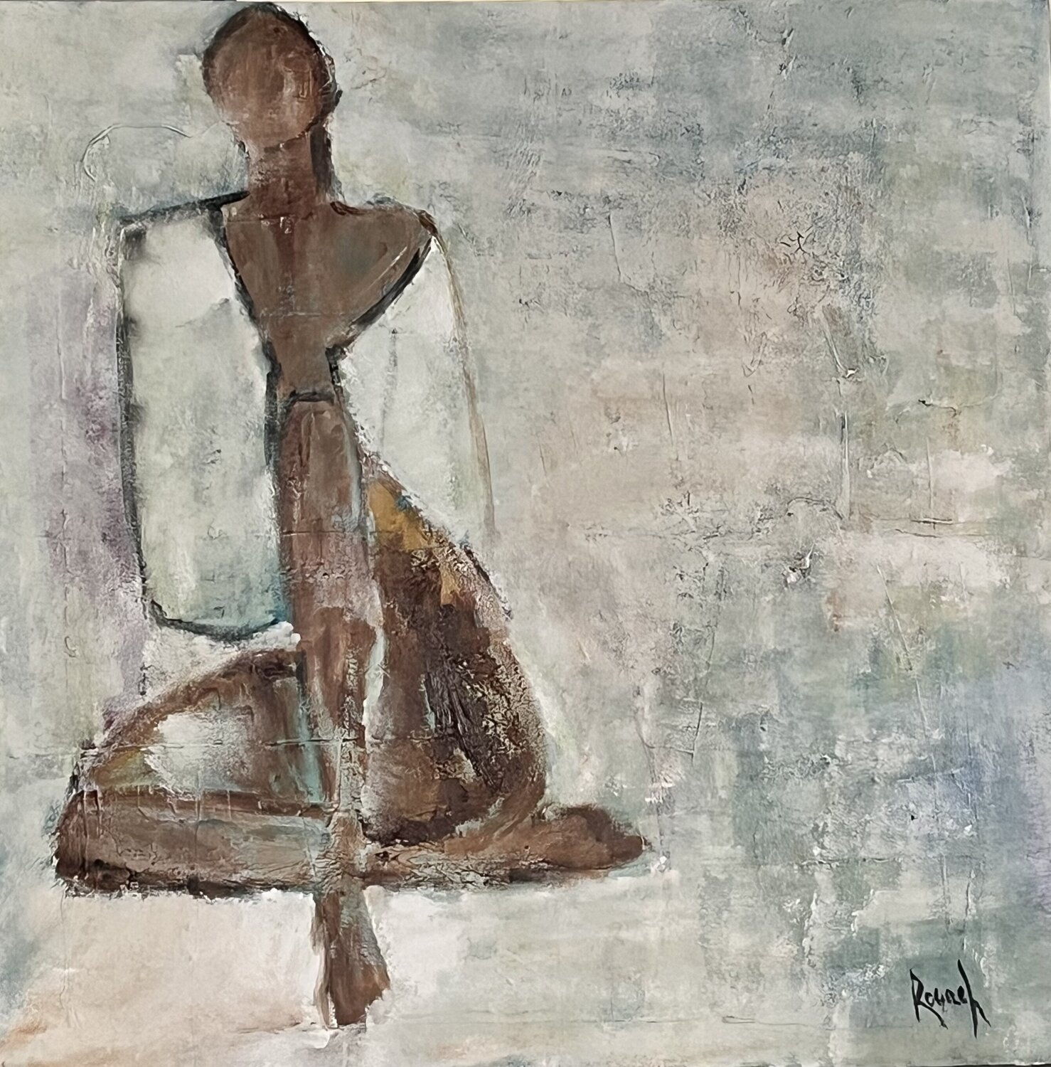 Presence feminine Marie Rouach Original painting for sale