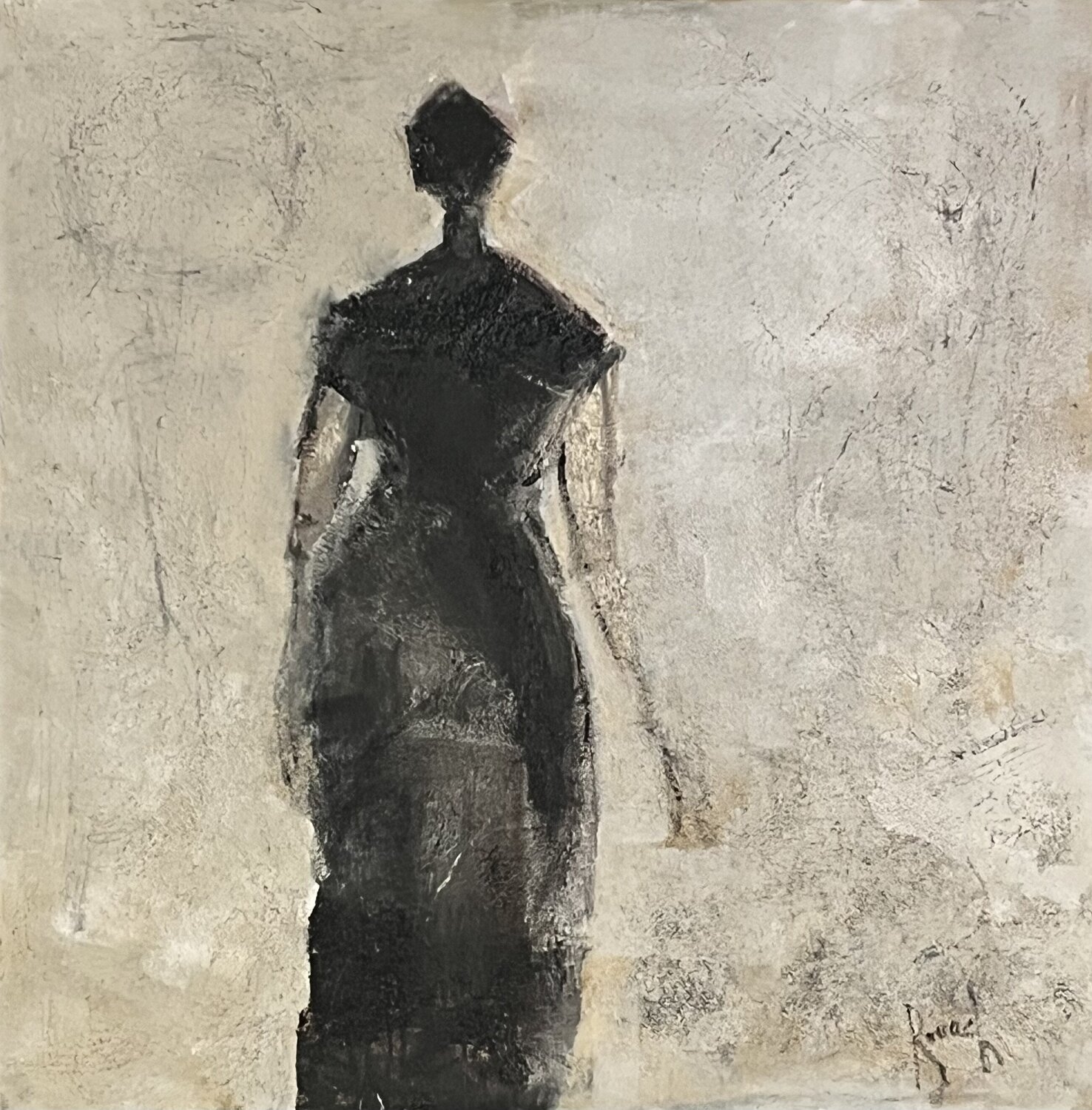 La dame brune Marie Rouach Original painting for sale