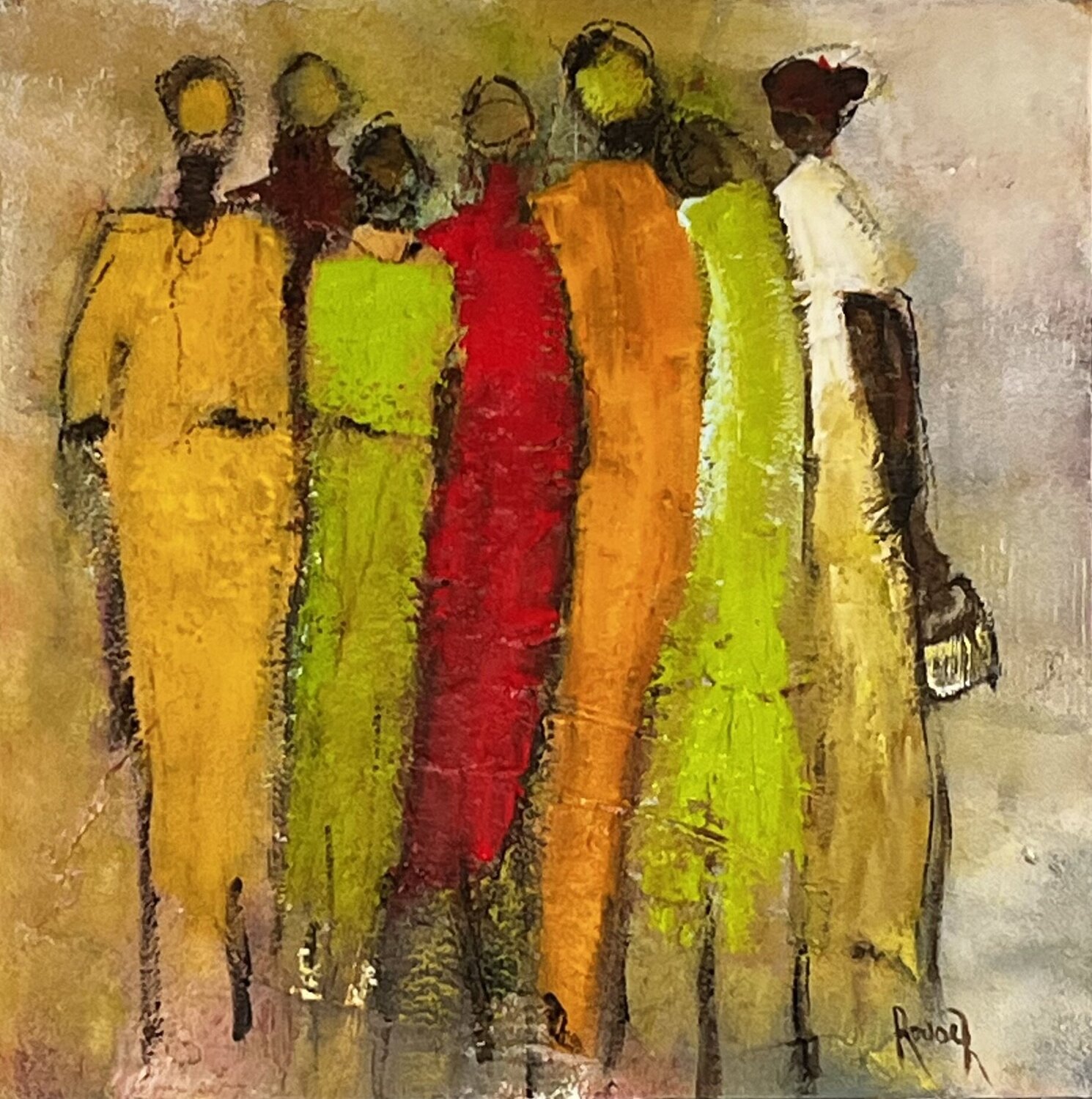 Femmes Marie Rouach Original painting for sale