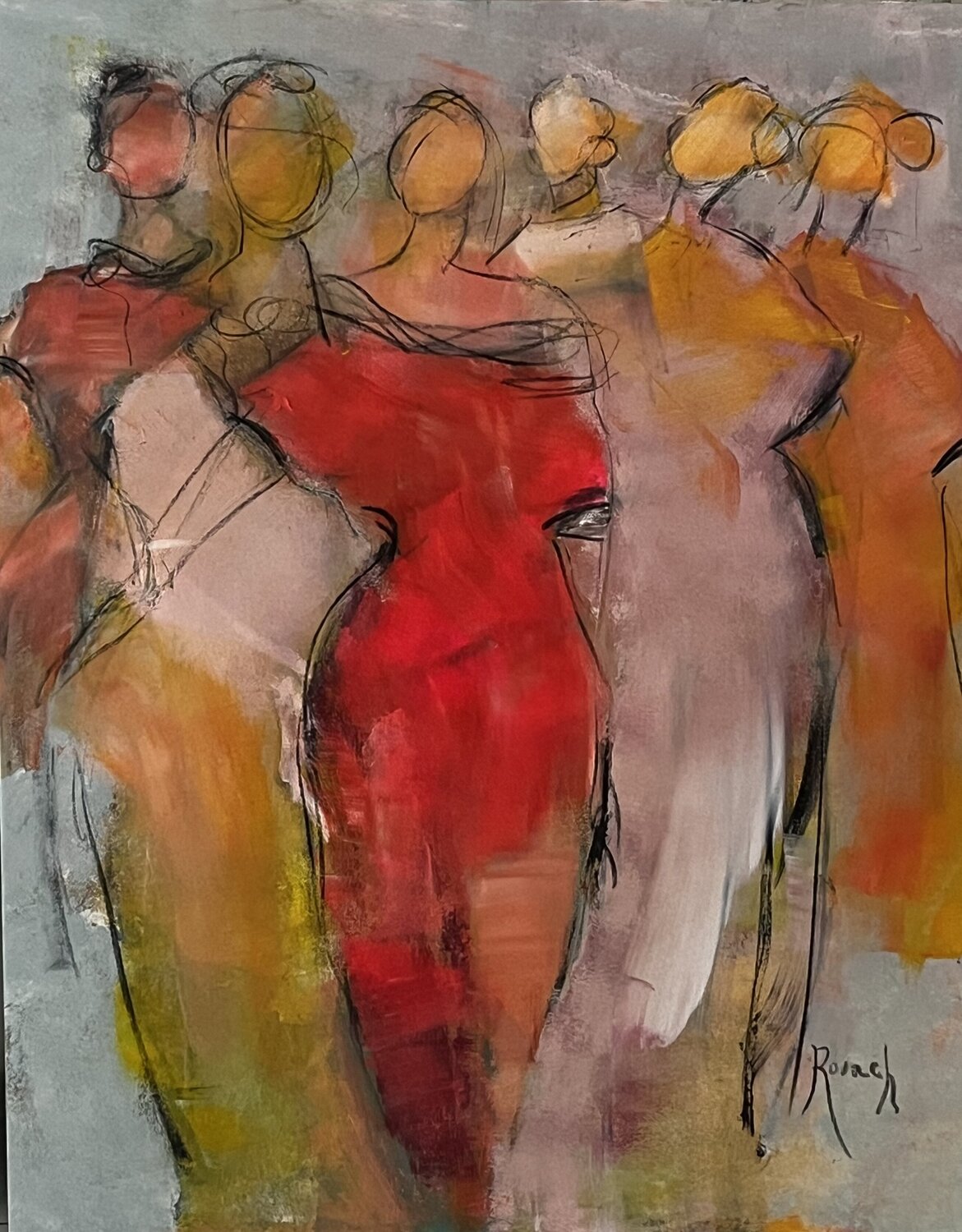 Born free Marie Rouach Original painting for sale