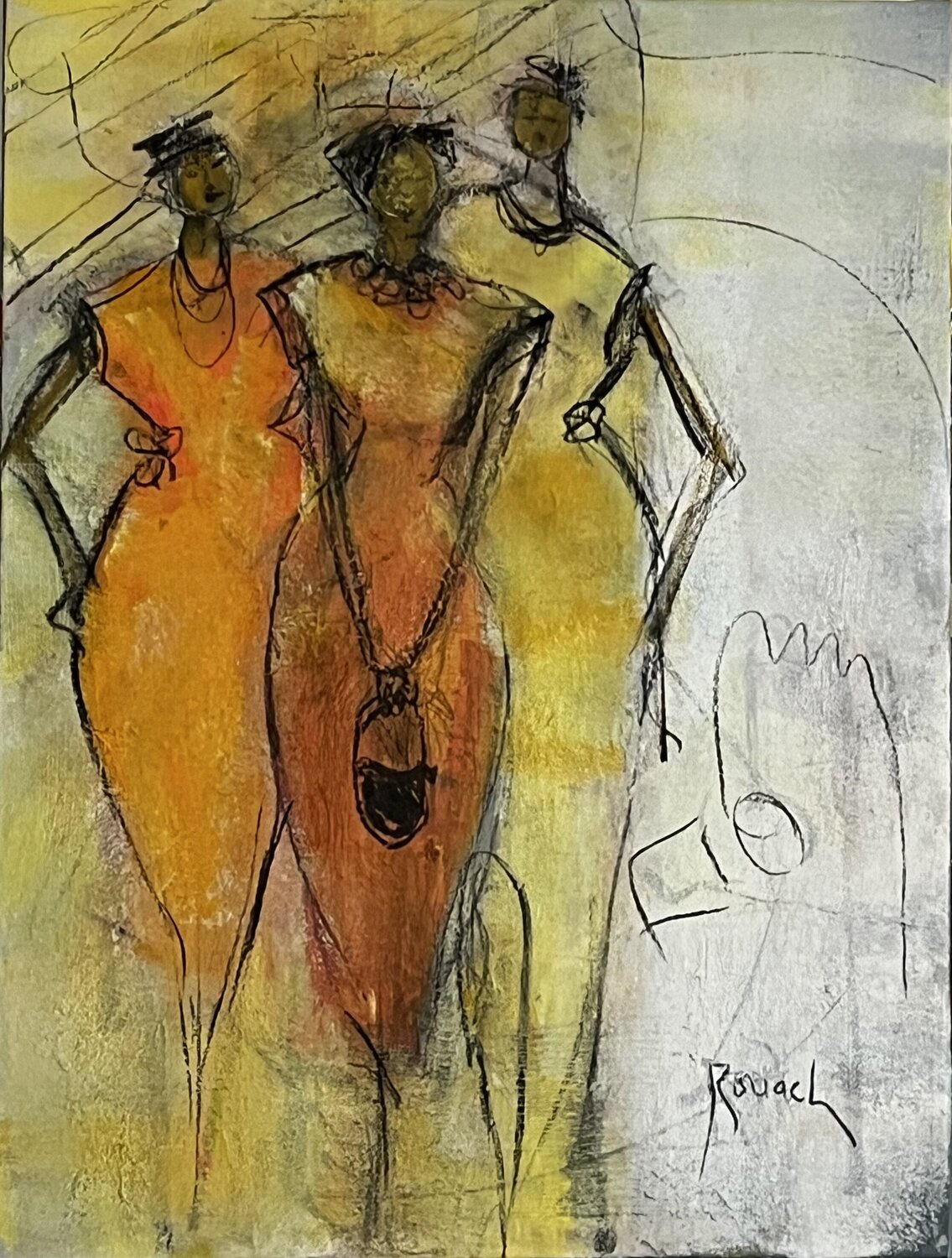 Le petit sac noir Marie Rouach Original painting for sale