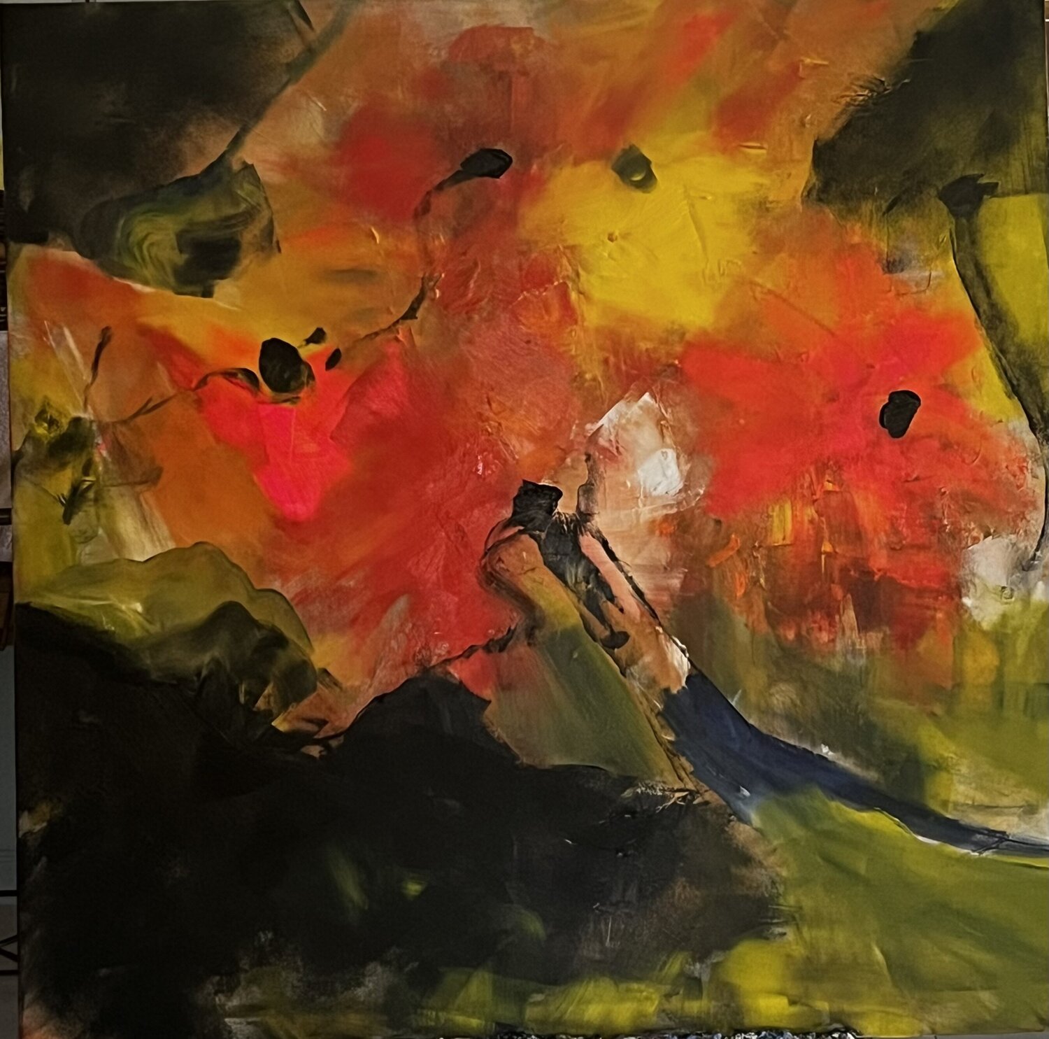 My flowers Marie Rouach Original painting for sale