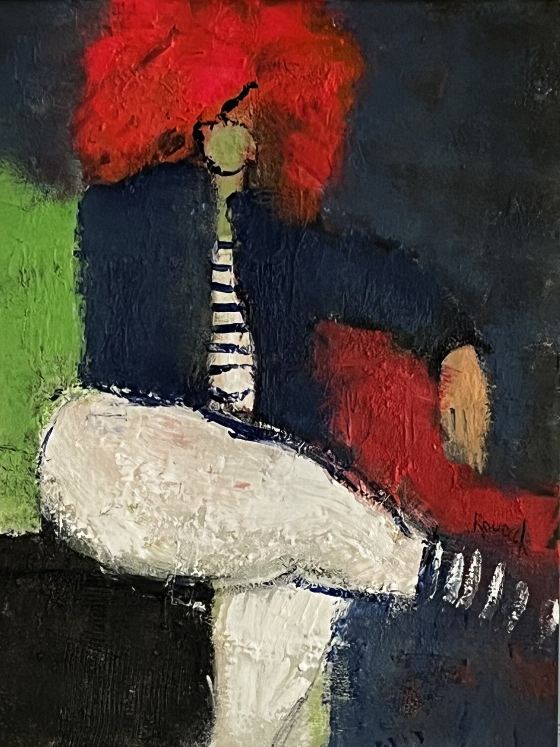 The woman behind the colors Marie Rouach Originalgemälde zu verkaufen