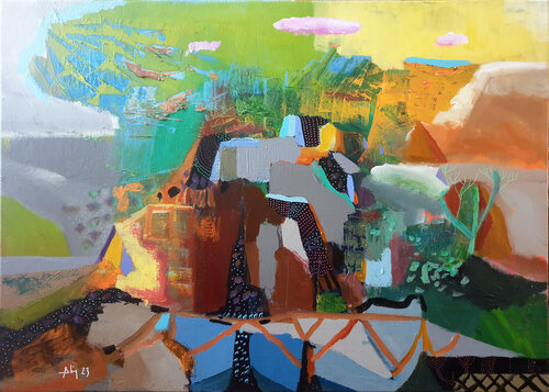 Soleil de septembre II by Philippe Abril, Painting for Sale on Select
