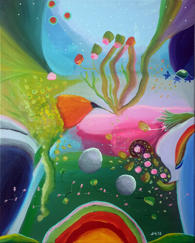 Life on earth by Philippe Abril, Painting for Sale on Select