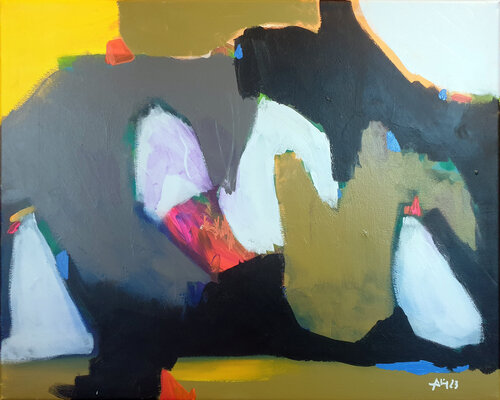 Jardin sauvage by Philippe Abril, Painting for Sale on Select