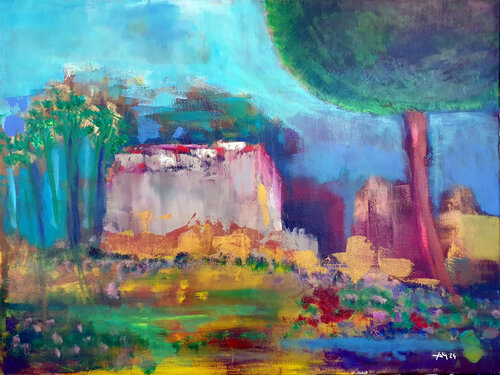 Paysage émotions by Philippe Abril, Painting for Sale on Select