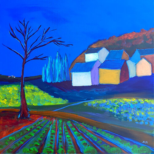 Bleu absolu by Philippe Abril, Painting for Sale on Select