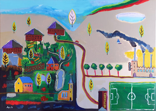 Partout, les arbres by Philippe Abril, Painting for Sale on Select