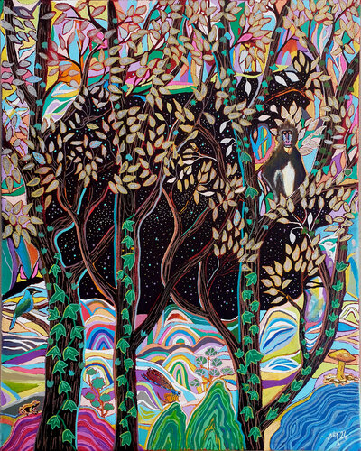 Paysage exotique by Philippe Abril, Painting for Sale on Select