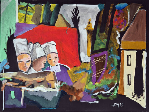 Bretonnes by Philippe Abril, Painting for Sale on Select