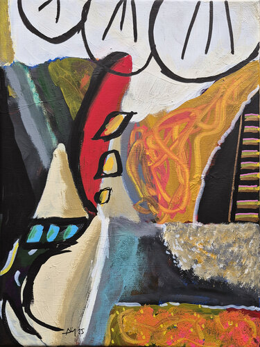 Fleur blanche by Philippe Abril, Painting for Sale on Select