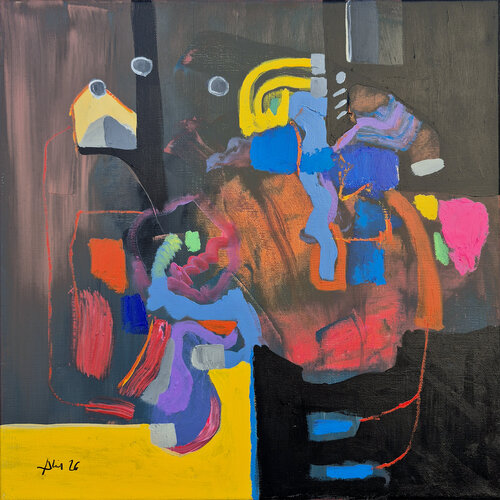 Géothermique by Philippe Abril, Painting for Sale on Select