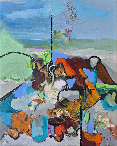 Terre libre by Philippe Abril, Painting for Sale on Select