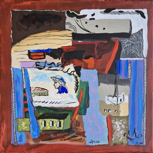 Feuille de route by Philippe Abril, Painting for Sale on Select